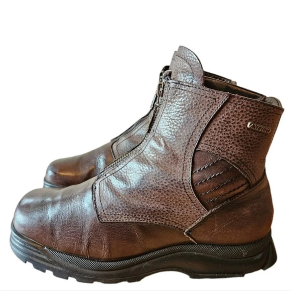 Anfibio Leather Boho Fall Winter Women's Ankle Boots Brown Sz 37. - Picture 4 of 15